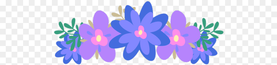 Floral Crown Art Pictures Free Download Clip Carwad Flower Crown Clipart Transparent Background, Floral Design, Graphics, Pattern, Purple Png