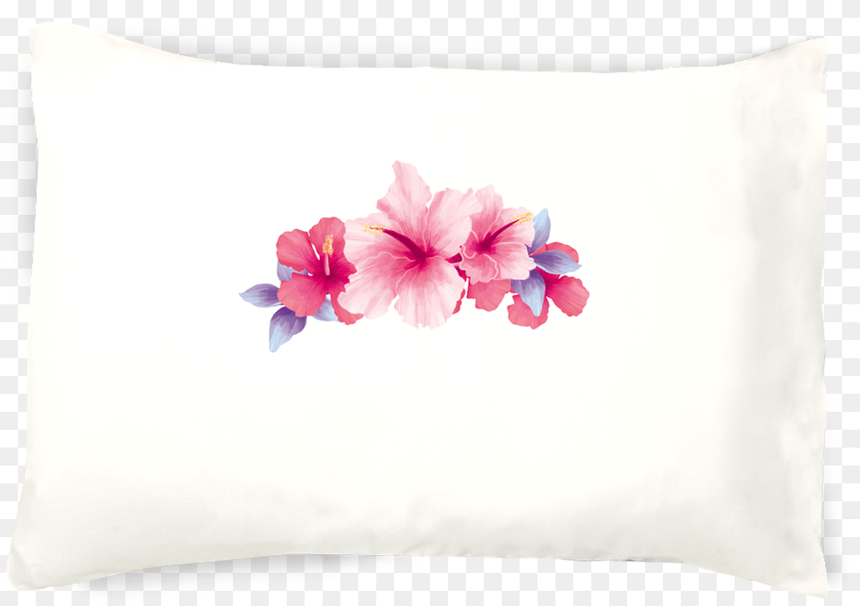 Floral Crown Do It Yourselfie Flower Crown Pillowcase Hawaiian Hibiscus, Cushion, Home Decor, Pillow, Plant Free Png Download