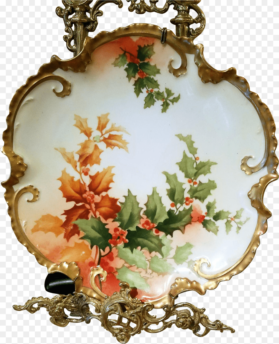 Floral Design, Art, Porcelain, Pottery, Plate Png