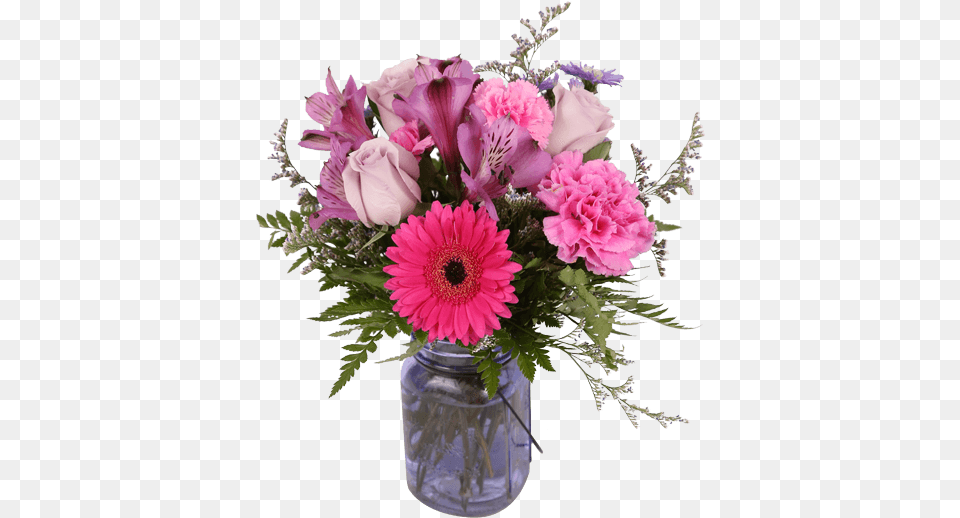 Floral Design Flower Bouquet Pink For Valentines Day Vase, Flower Arrangement, Flower Bouquet, Plant, Jar Free Png Download