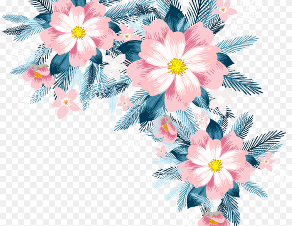Floral Design Pineapple Cake Flower Vector Flowers Flower Vector Transparent Background, Art, Floral Design, Graphics, Pattern Free Png