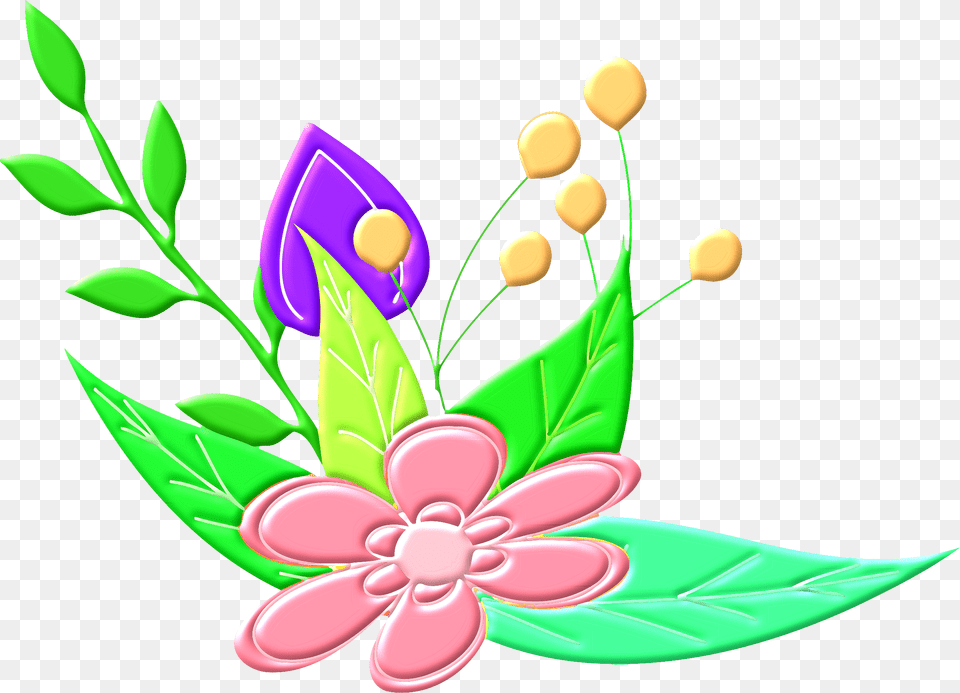 Floral Design Vector Clipart Image, Art, Pattern, Graphics, Floral Design Free Png