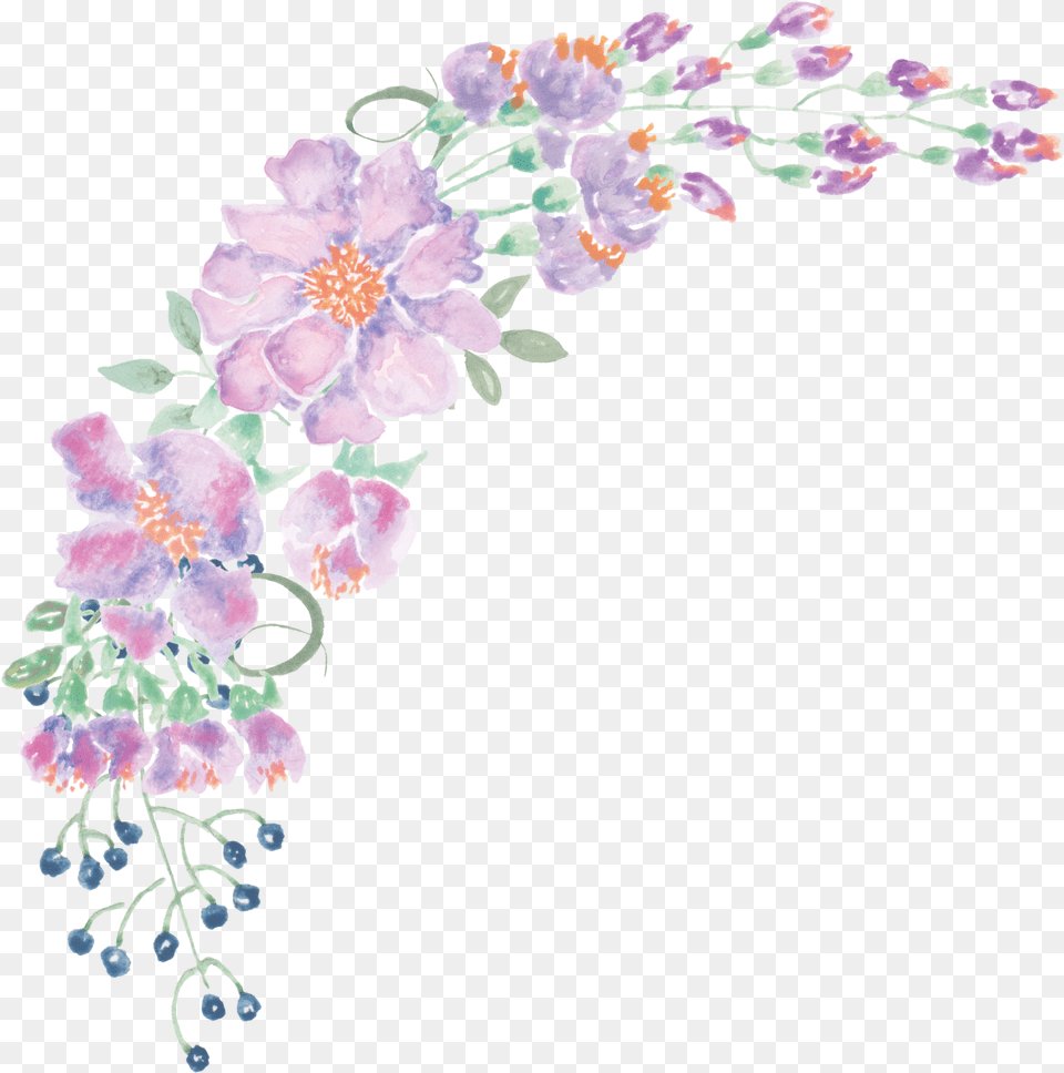 Floral Design Watercolour Flowers Hd Watercolour Flower, Art, Floral Design, Graphics, Pattern Free Transparent Png