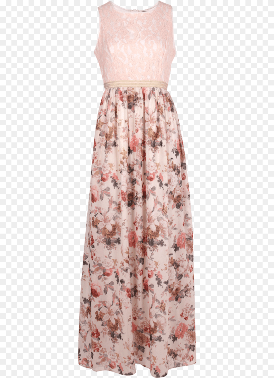 Floral Dress With Lace Top, Clothing, Skirt, Evening Dress, Formal Wear Free Transparent Png