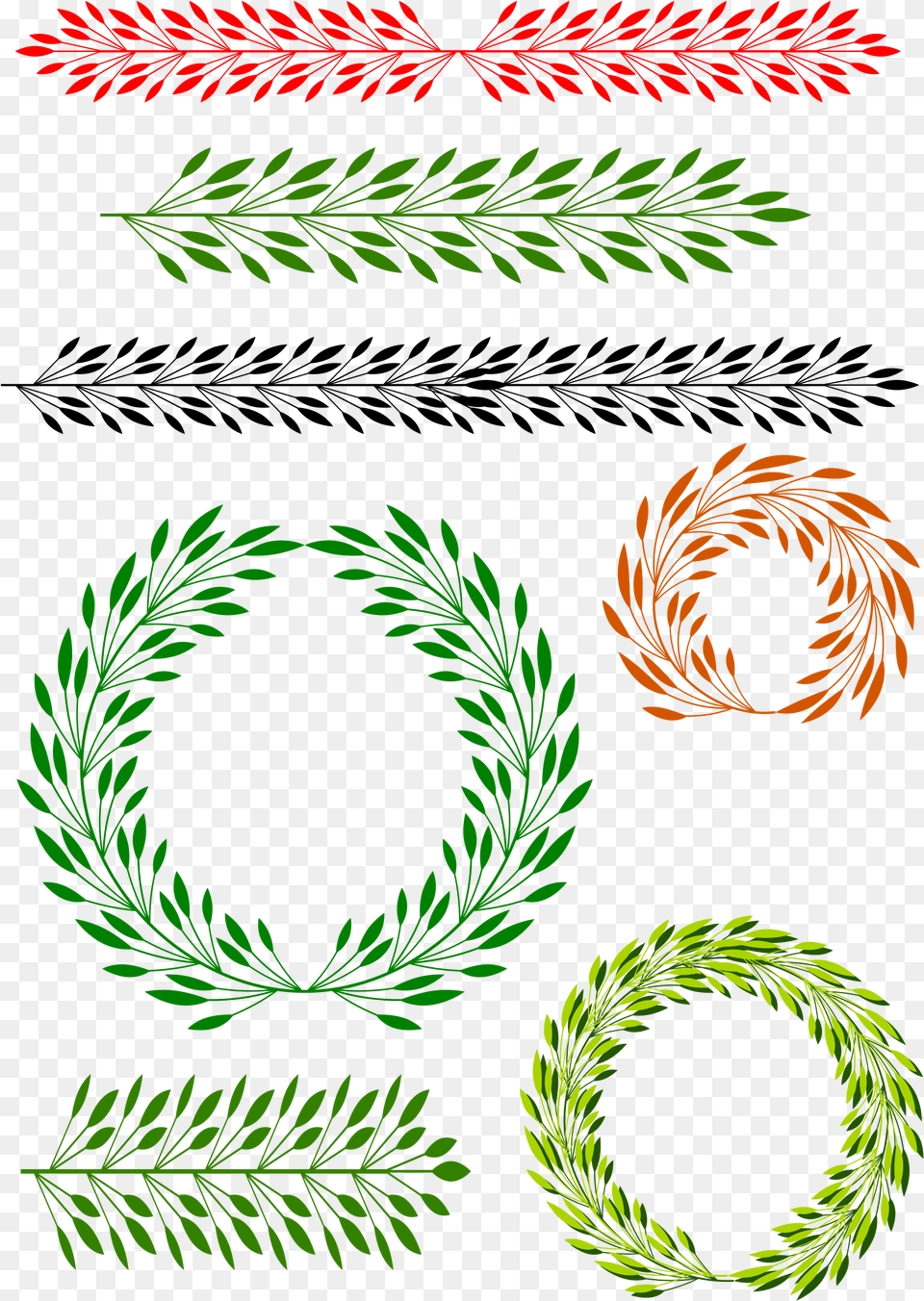 Floral Elements, Green, Pattern, Plant, Tree Png