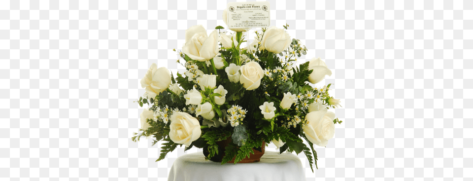 Floral En Flores Blancas Flower, Flower Arrangement, Flower Bouquet, Plant, Rose Png Image
