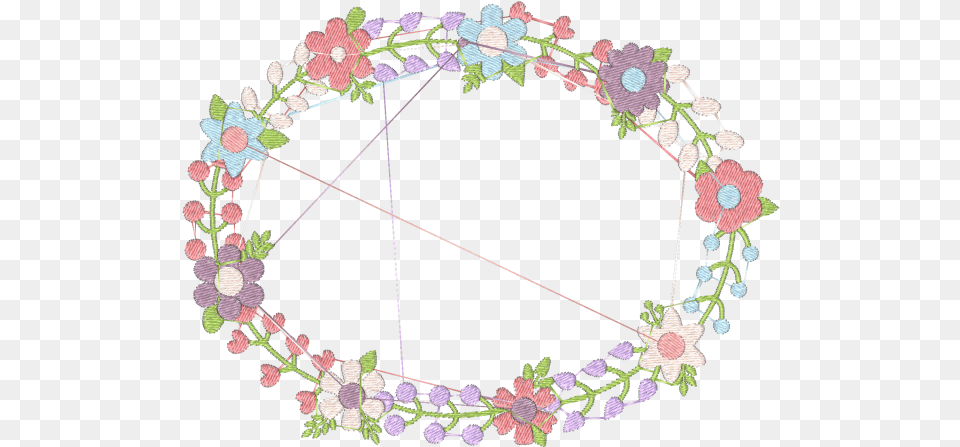 Floral Flat Vector, Plant, Pattern, Accessories, Oval Png Image