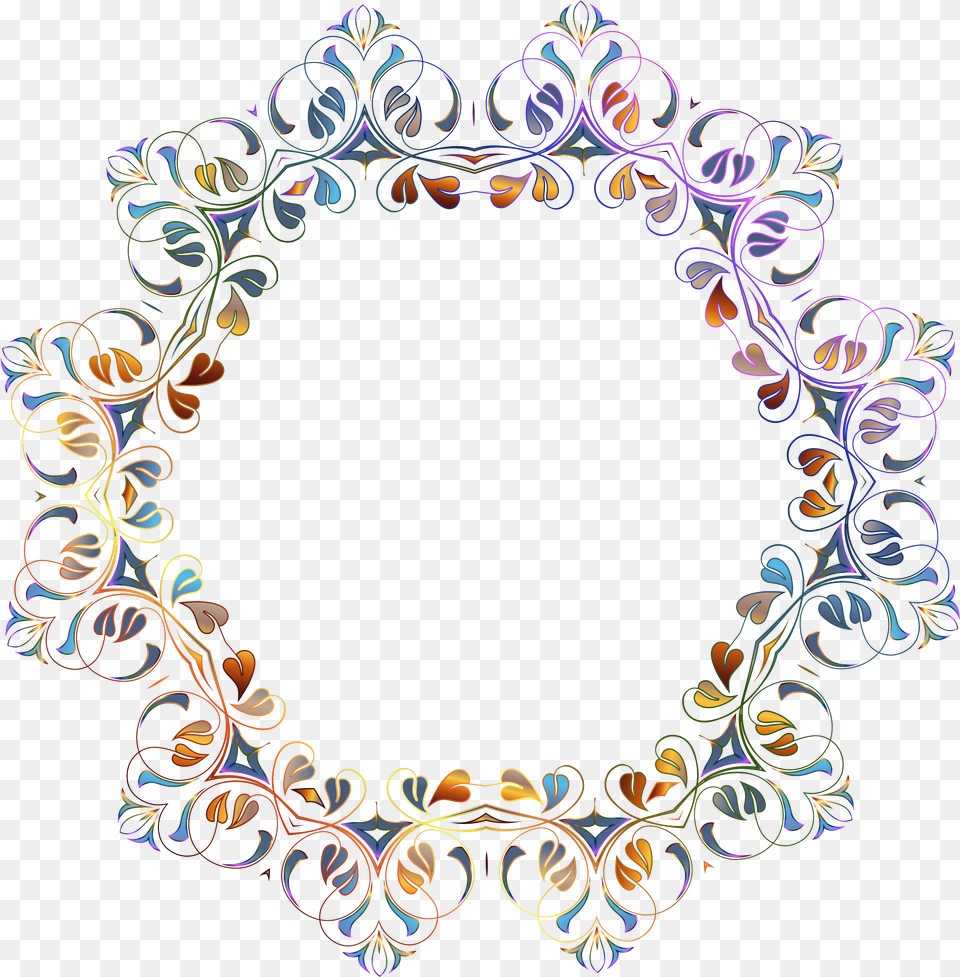 Floral Flourish Frame Floral Frame Transparent Background Border Frame, Pattern, Art, Floral Design, Graphics Free Png Download