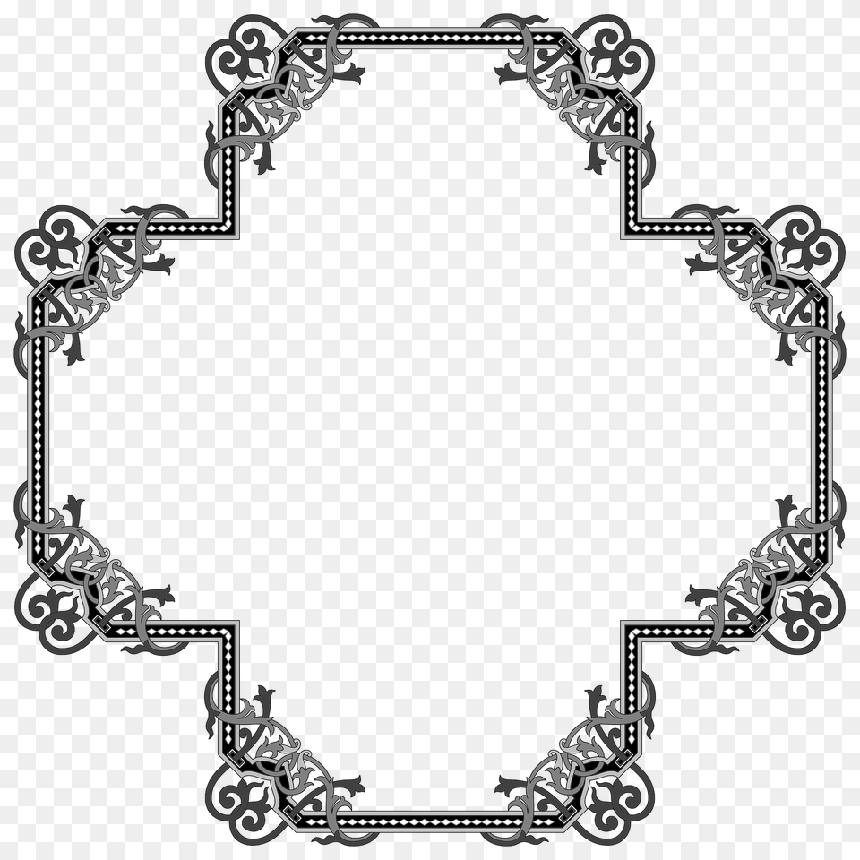 Floral Flourish Frame Interpolated Clipart, Oval, Pattern Png Image