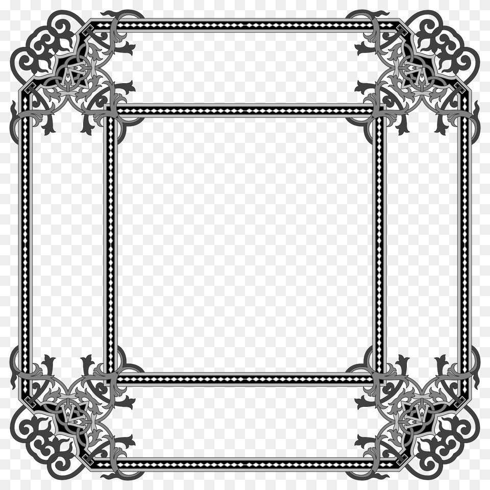 Floral Flourish Frame Interpolated Clipart, Home Decor Free Transparent Png