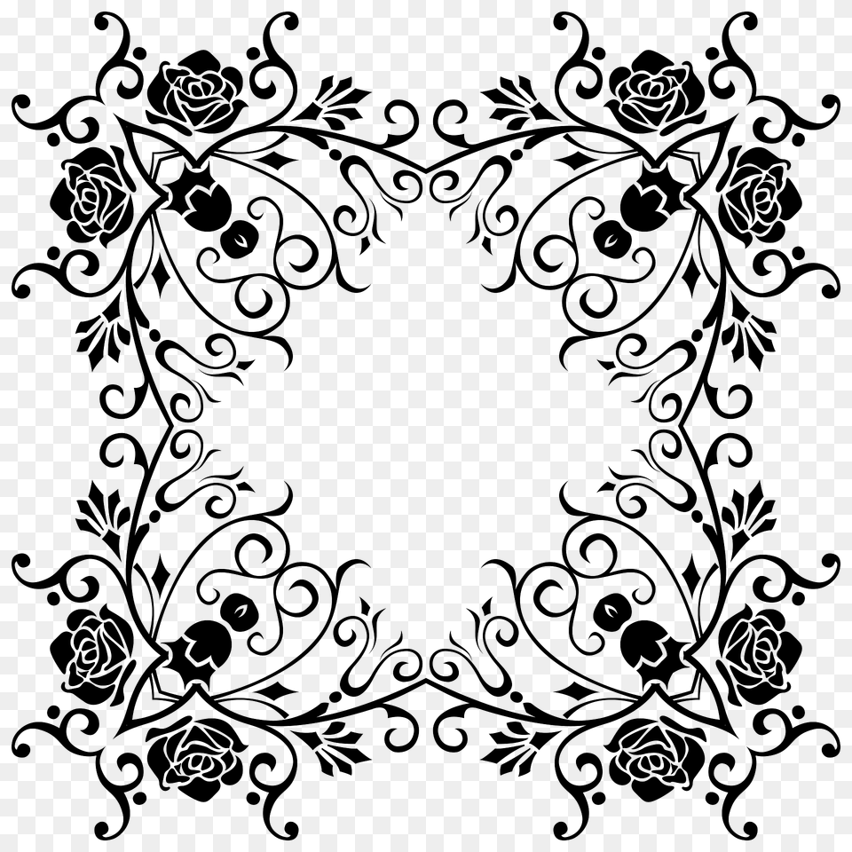 Floral Flourishyness Clipart, Art, Floral Design, Graphics, Pattern Png Image