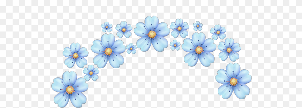 Floral Flower Crown Blue Pastel Freetoedit Pink Flower Crown, Accessories, Anemone, Anther, Plant Free Png