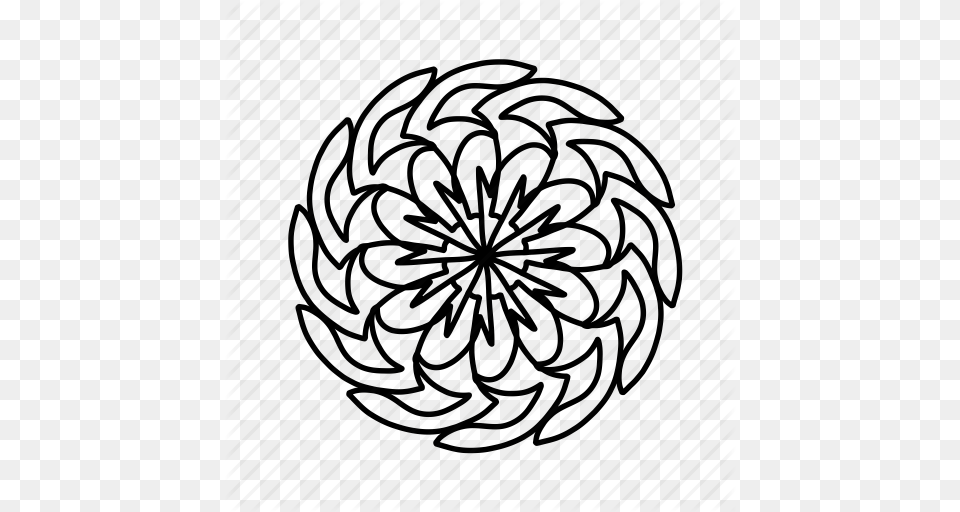 Floral Flower Mandala Mandalas Ornaments Pattern Swirls Icon, Sphere Free Png Download