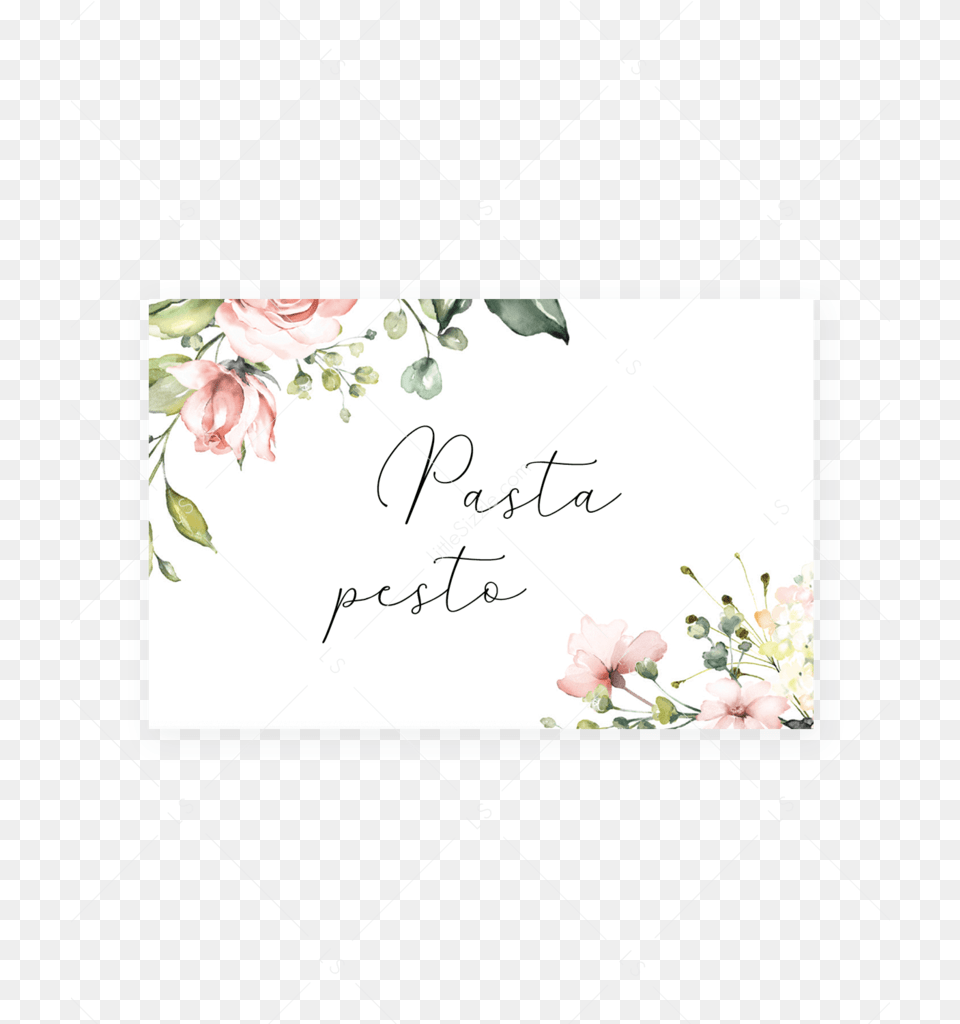 Floral Food Cards Templates By Littlesizzleclass Greeting Card, Flower, Plant, Rose, Text Free Transparent Png