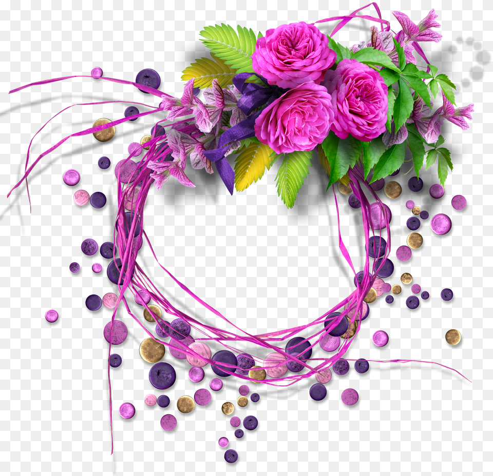 Floral Frame Free Transparent Png