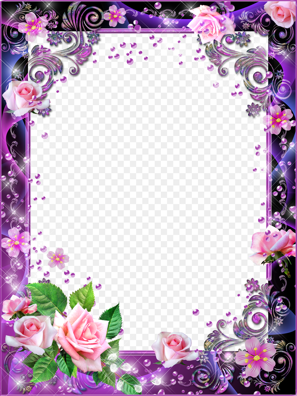 Floral Frame, Art, Plant, Pattern, Graphics Free Png Download