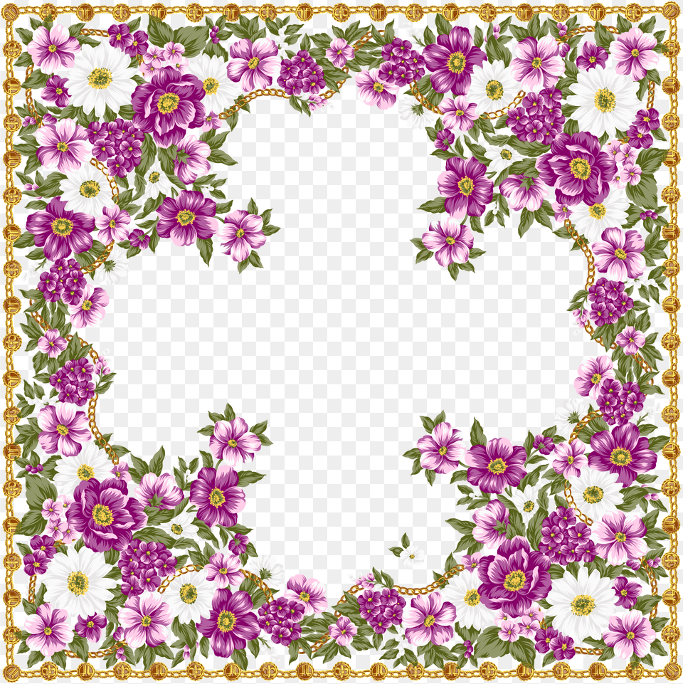 Floral Frame Free Png Download