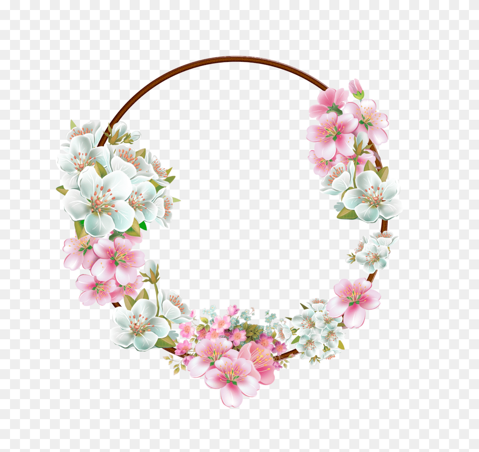 Floral Frame, Accessories, Flower, Jewelry, Necklace Png