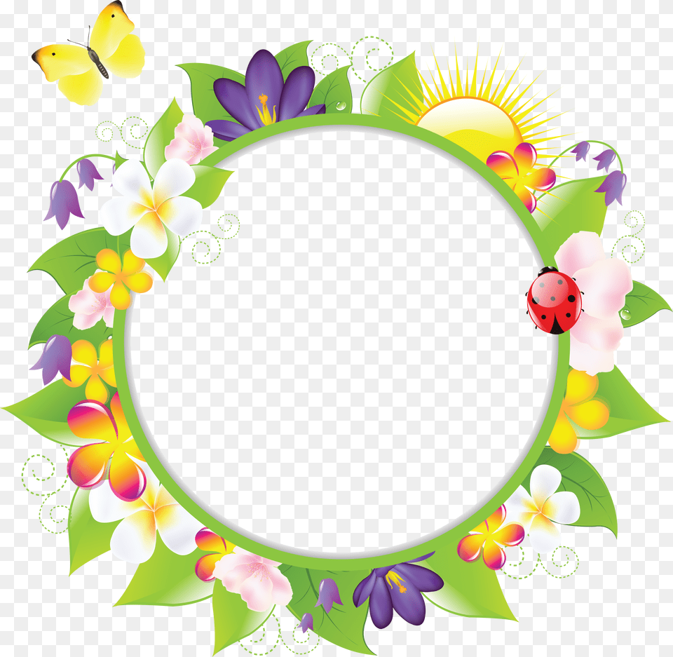 Floral Frame Free Png Download