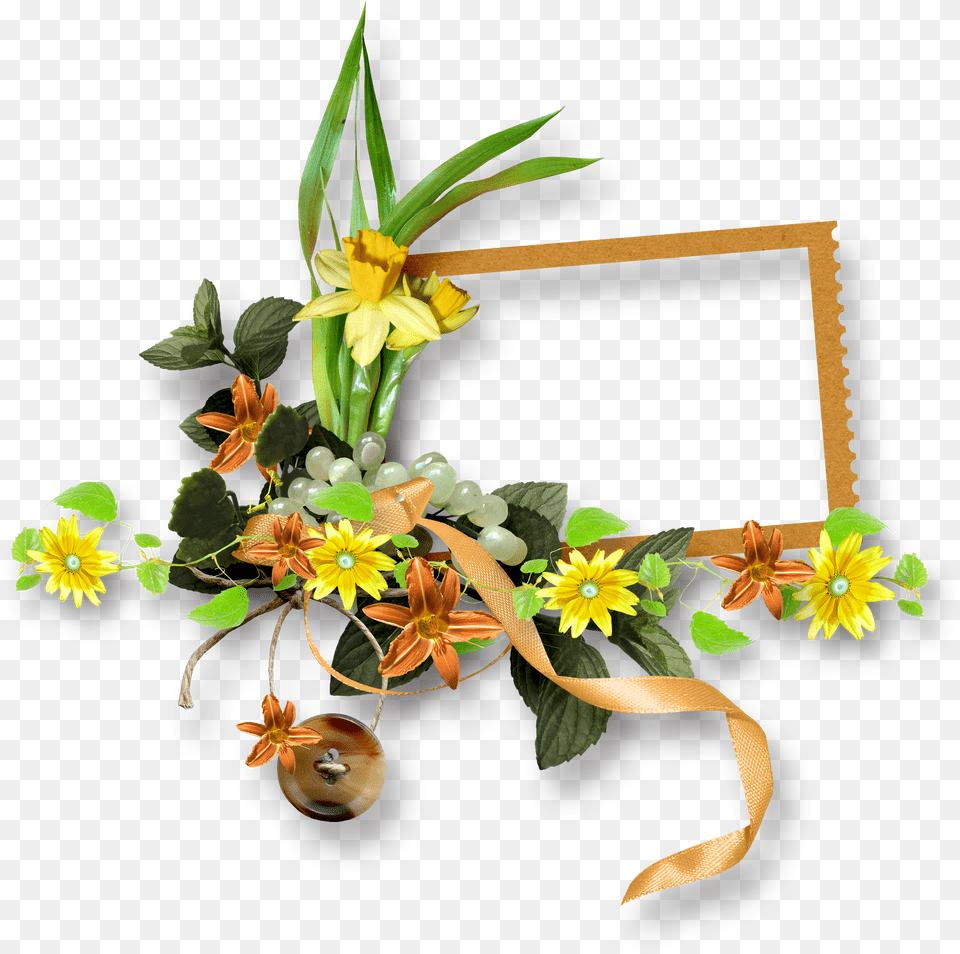 Floral Frame, Plant, Flower, Flower Arrangement, Flower Bouquet Free Transparent Png