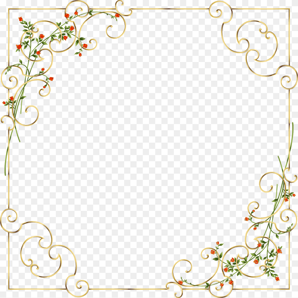 Floral Frame, Art, Floral Design, Graphics, Pattern Free Png Download