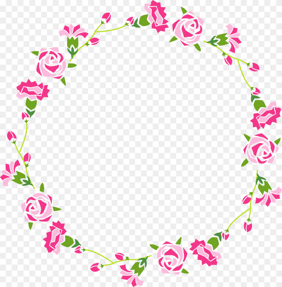 Floral Frame, Rose, Flower, Plant, Pattern Free Png Download