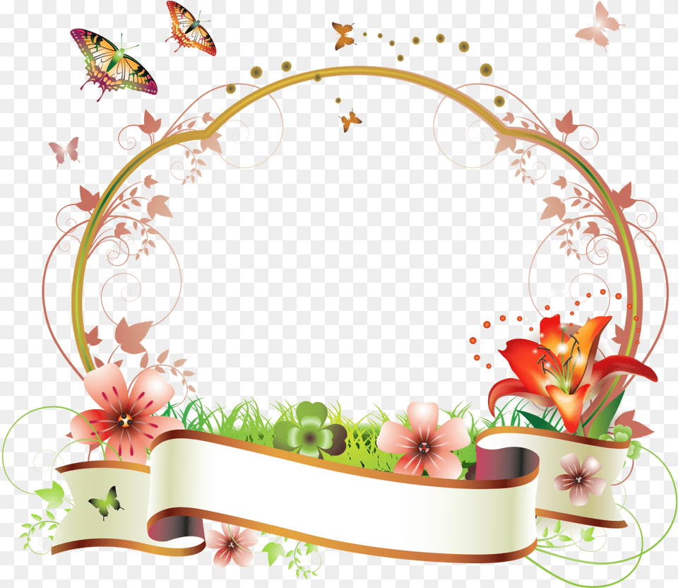 Floral Frame, Art, Floral Design, Graphics, Pattern Png Image