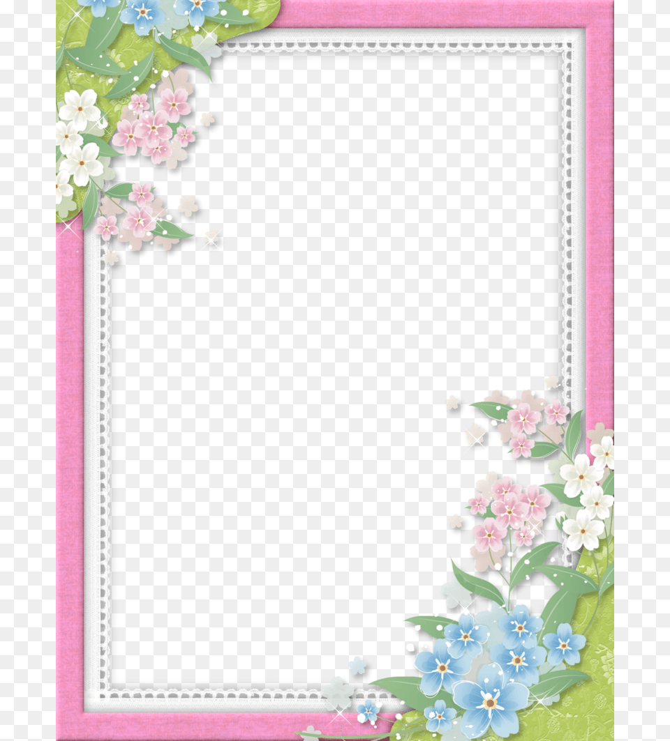 Floral Frame, Envelope, Greeting Card, Mail, Flower Free Png Download