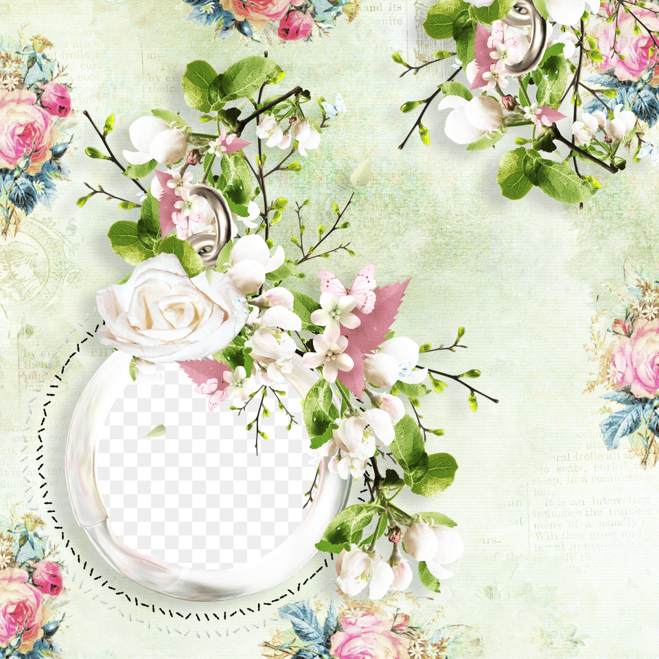 Floral Frame Free Png Download