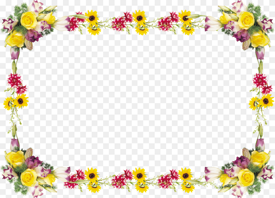 Floral Frame Free Transparent Png