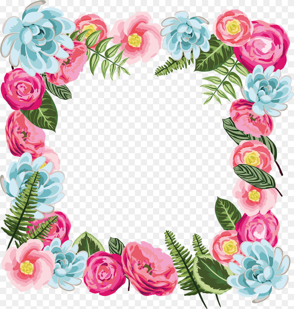 Floral Frame, Art, Plant, Pattern, Graphics Free Png