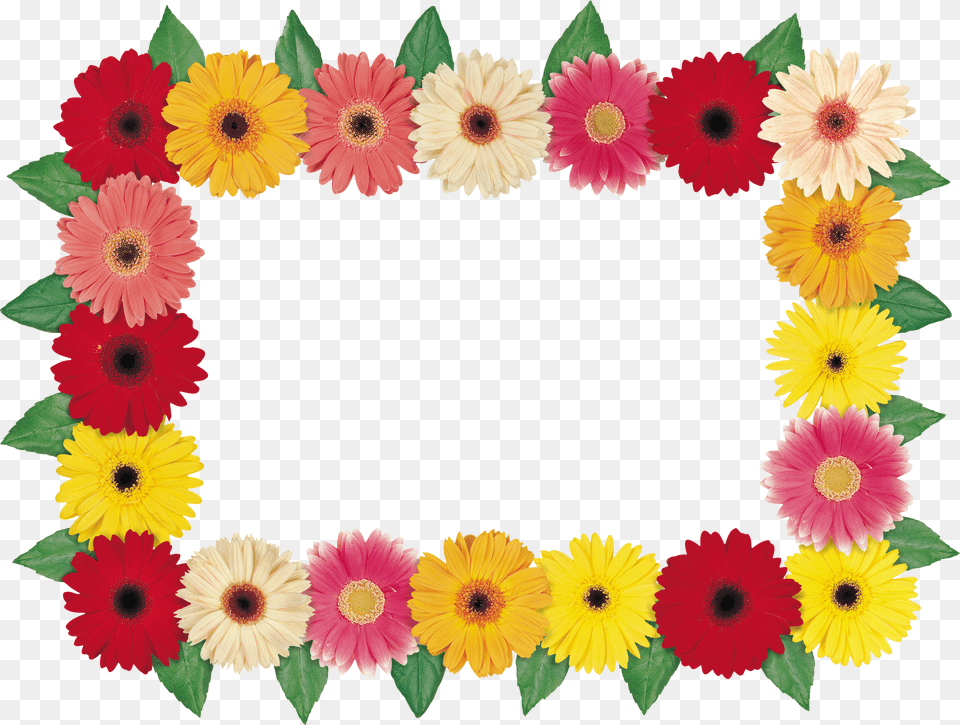 Floral Frame, Gray Free Png