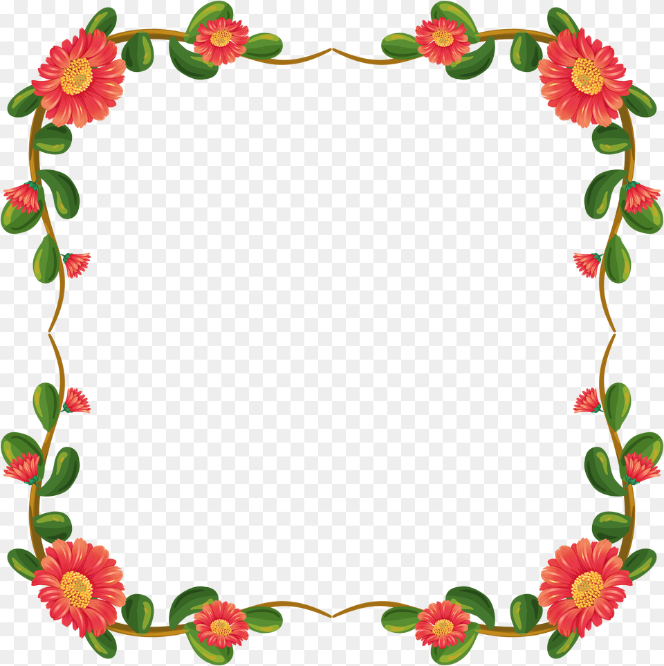 Floral Frame, Animal, Fish, Sea Life, Shark Png