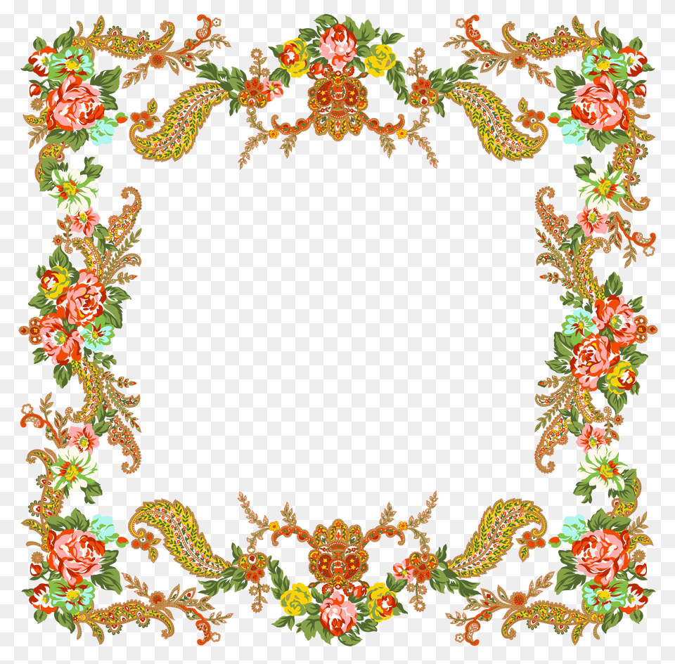 Floral Frame, Electronics, Mobile Phone, Phone Free Png