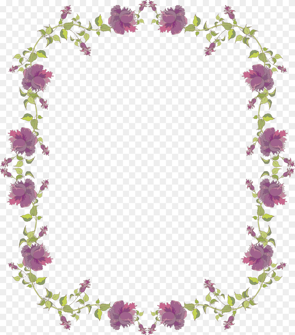 Floral Frame, Flower, Plant, Oval, Flower Arrangement Free Png Download