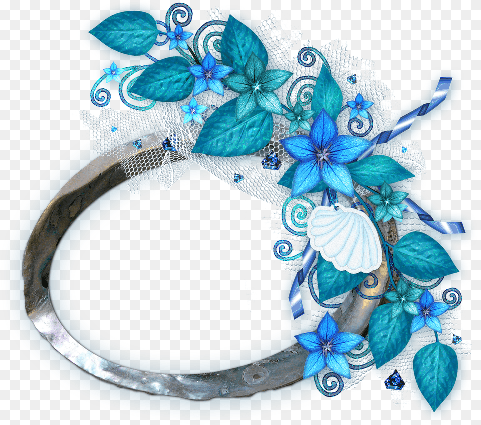 Floral Frame, Accessories, Jewelry, Bracelet, Gemstone Free Png Download
