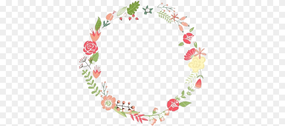 Floral Frame Transparent Background Circle Flower Vector, Graphics, Art, Floral Design, Pattern Png Image
