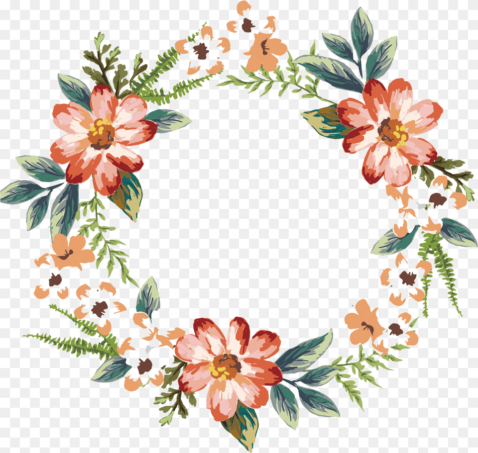 Floral Garland File Wedding Invitation File, Art, Floral Design, Graphics, Pattern Free Png Download