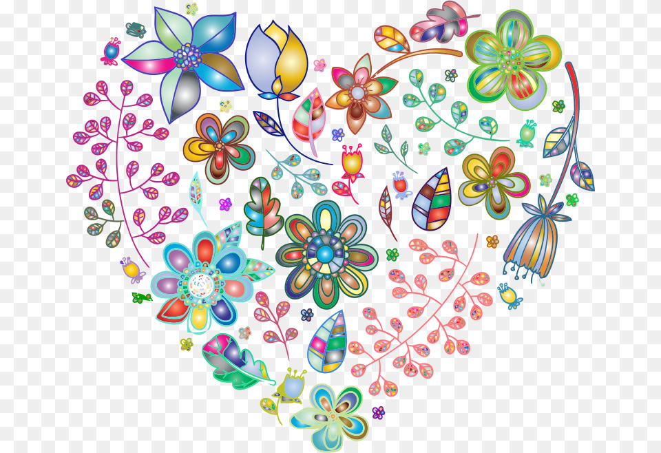 Floral Heart Clip Art Transparent, Floral Design, Graphics, Pattern, Accessories Png