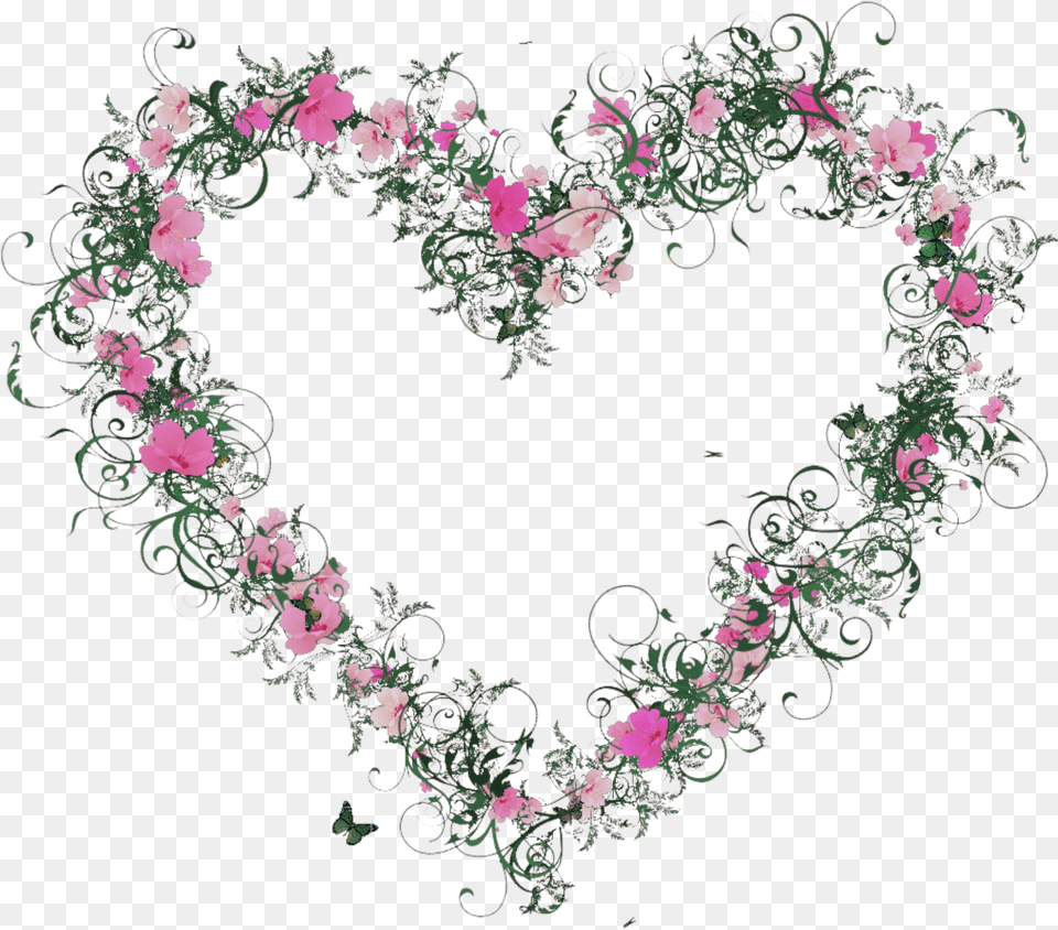 Floral Heart Clipart, Art, Floral Design, Graphics, Pattern Free Png