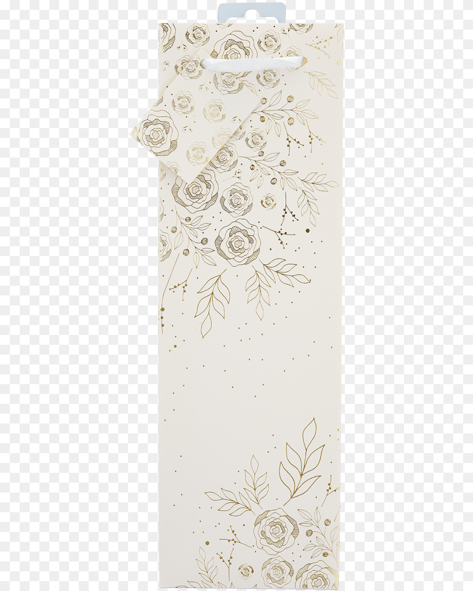 Floral Lace Single Bottle Wine Bag By Cakewalk Motif, Art, Floral Design, Graphics, Home Decor Png Image