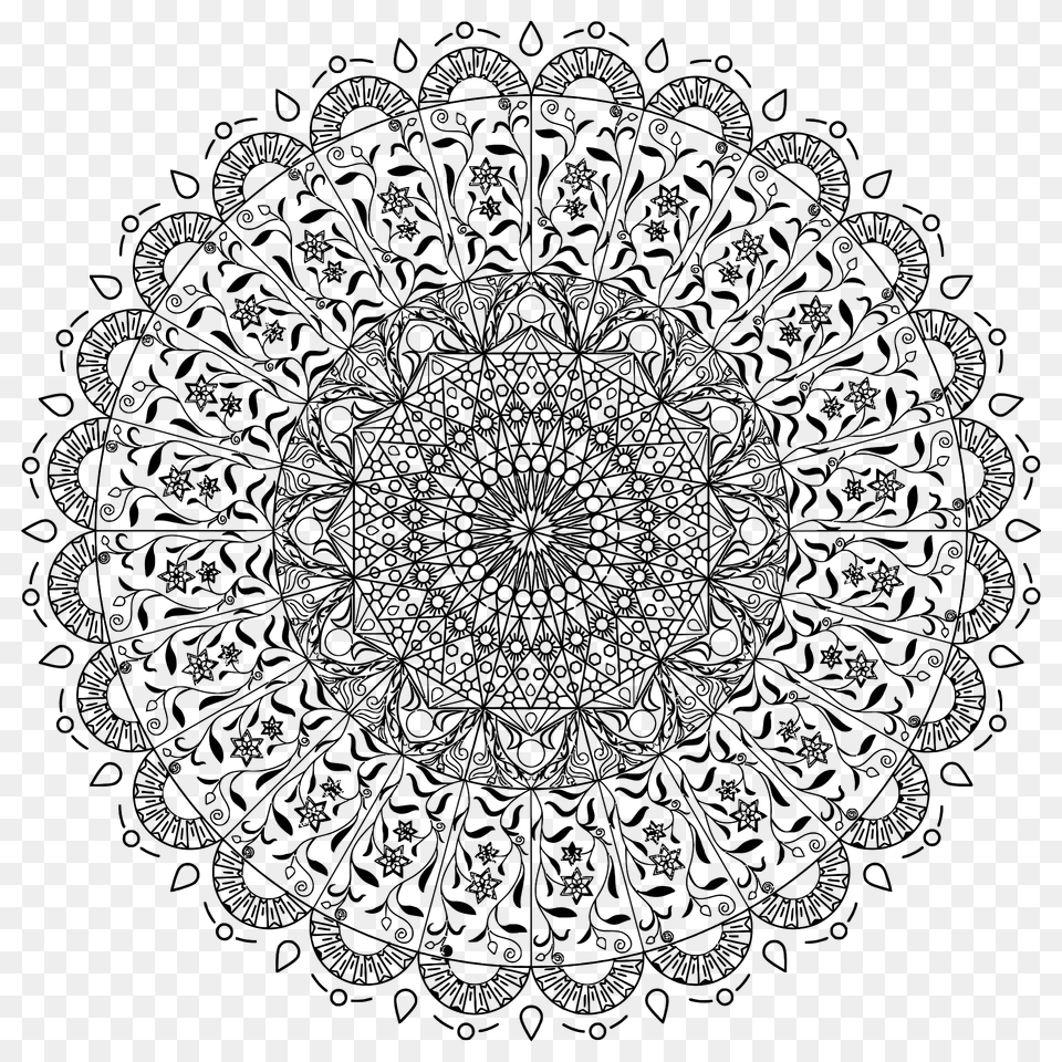 Floral Mandala Clipart, Pattern, Art, Floral Design, Graphics Free Png