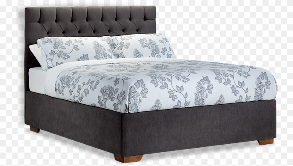 Floral Modern Bed Image Bed, Furniture, Couch Free Transparent Png