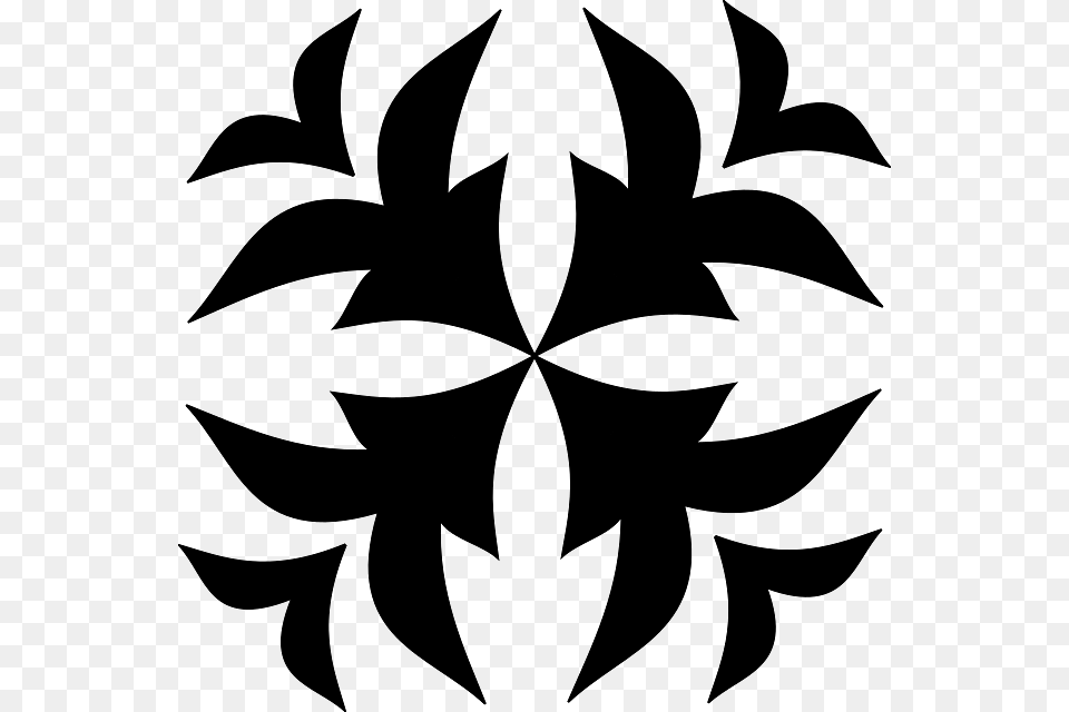 Floral Motif Tattoo, Leaf, Pattern, Plant, Symbol Free Transparent Png