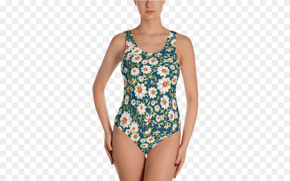 Floral Ornament One Piece Swimsuit, Clothing, Swimwear, Bikini Free Transparent Png