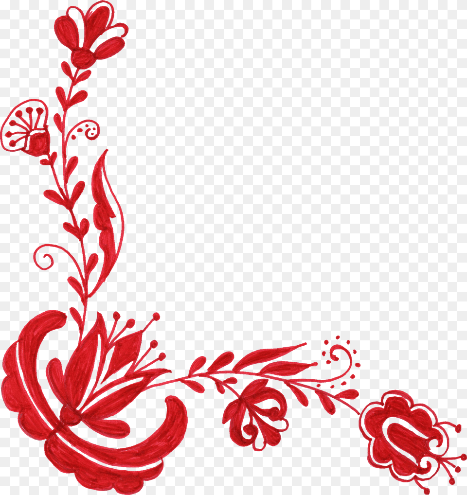 Floral Pattern Red, Art, Floral Design, Graphics, Plant Free Png