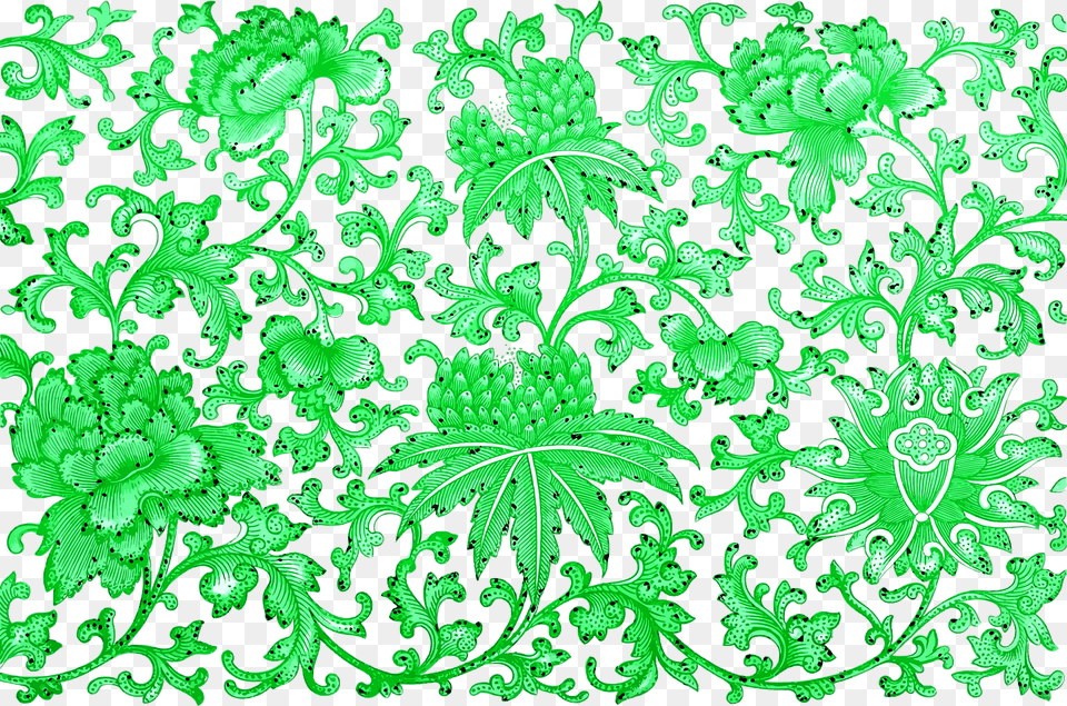 Floral Pattern3 Colour2 Clipart, Art, Floral Design, Graphics, Green Free Png