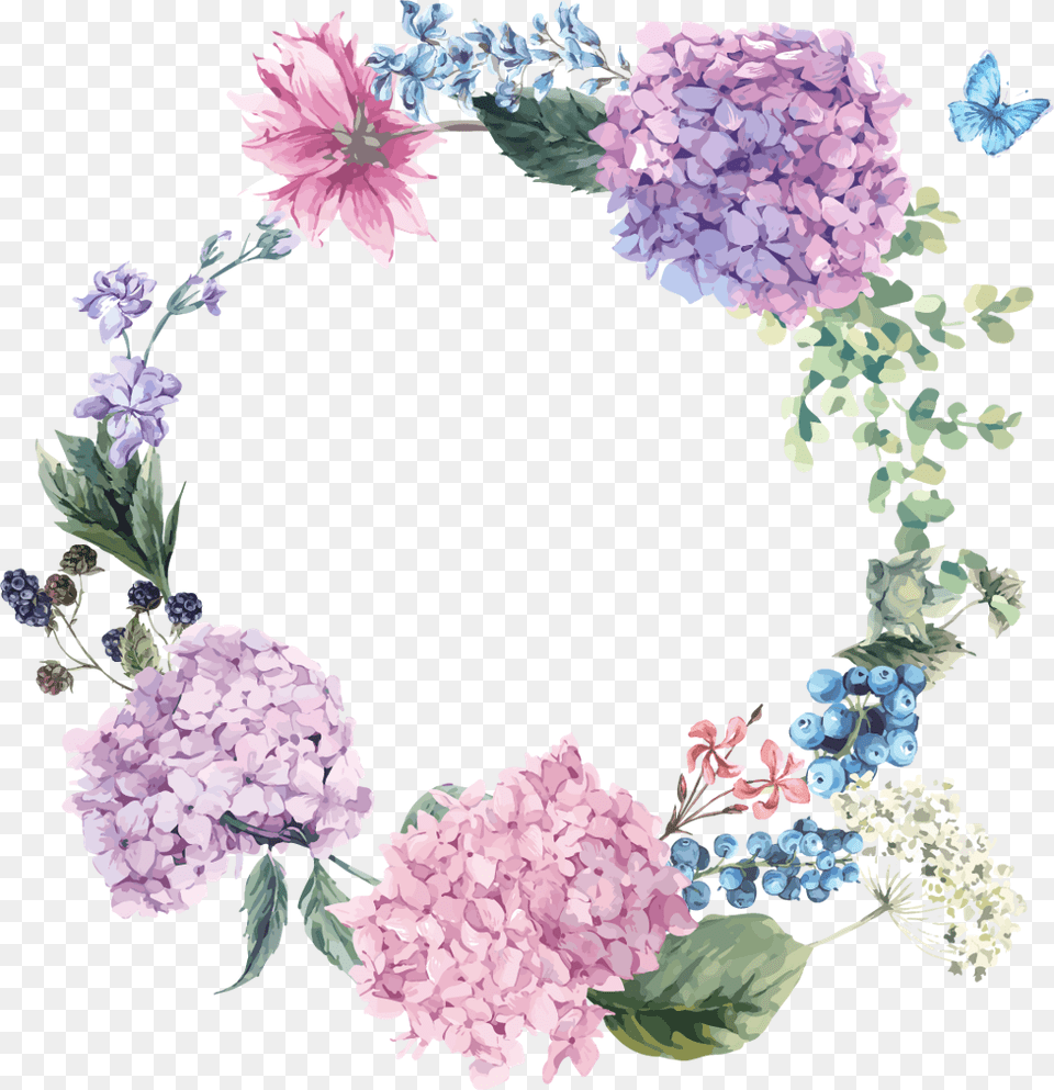 Floral Purple Lilac Reef Flowers Pink Circle Round Purple Flower Reef, Dahlia, Plant Free Transparent Png