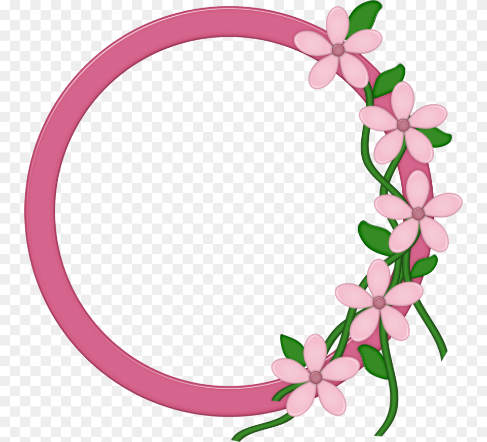 Floral Round Frame Picture Floral Round Frame, Flower, Plant, First Aid, Art Png Image