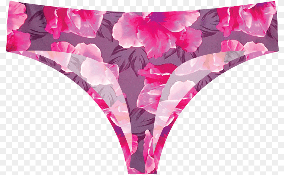 Floral Seamless Thong Flower Panties, Clothing, Lingerie, Underwear, Plant Free Png Download